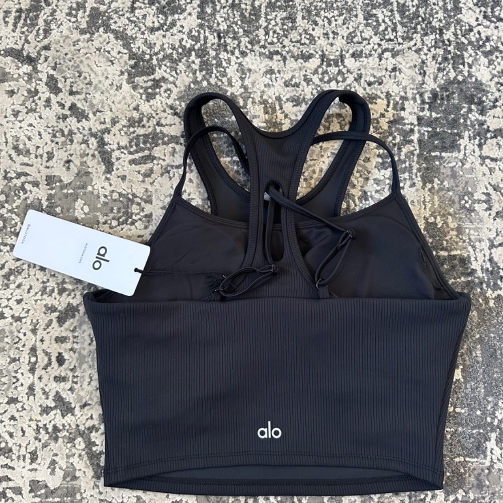 Alo Ribbed Bra Tank - Picture 5 of 6